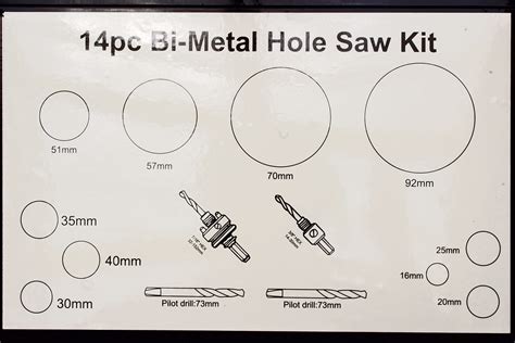 Moose 14 Piece Cobalt Bi Metal Holesaw Kit Moose Industrial Tools