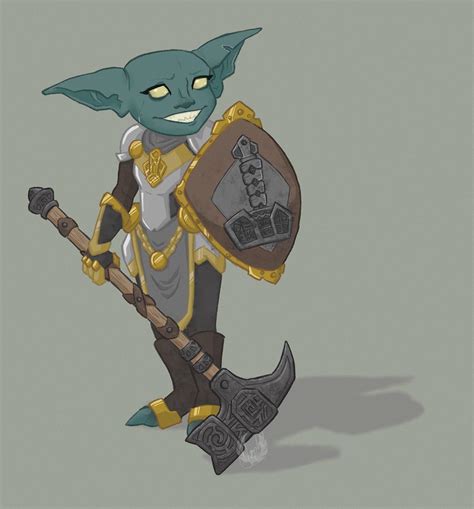 Oc Goblin Paladin Of Torag For The Pathfinder 2e Playtest Because