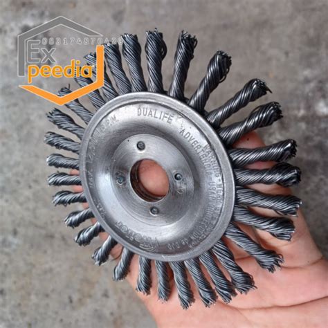 Jual Sikat Kawat Baja Bulat 5 Inch UNION Model Kepang Wire Brush