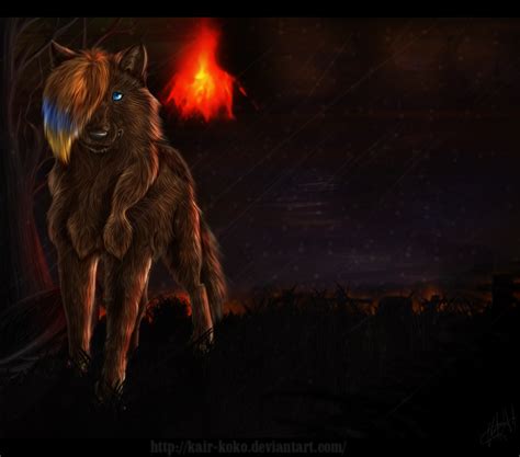 Pcgoldeneyeswolf Wolf Fire By Kair Koko On Deviantart