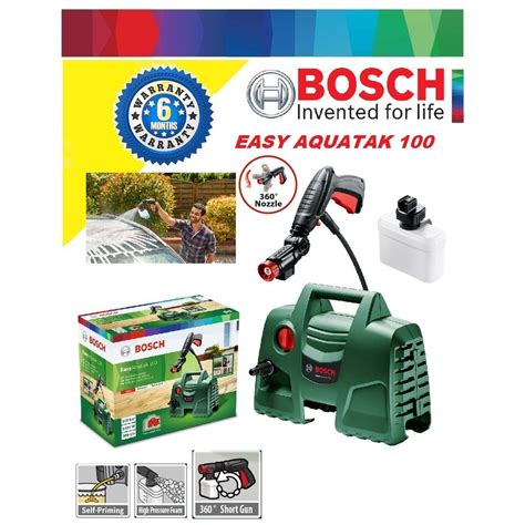 Bosch Easy Aquatak 1200W 100Bar High Pressure Washer Shopee Malaysia