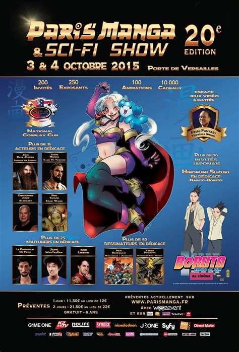 Paris Manga And Sci Fi Show 20ème édition Du 3 Et 4 Oct