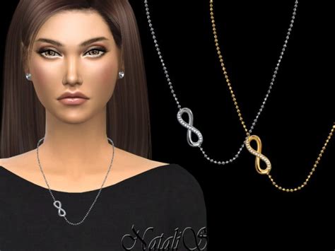 The Sims Resource Infinity Chain Necklace By Natalis • Sims 4 Downloads