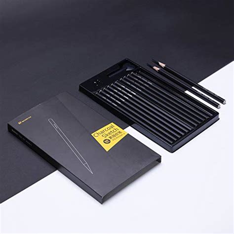 Tenwin Charcoal Sketch Pencils 24pcs Per Set12pcsx2pack Soft Ideal