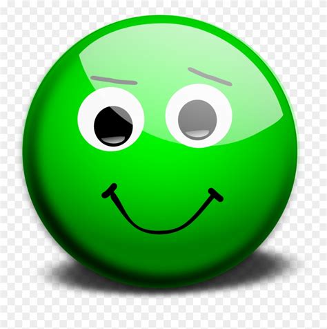 Green Happy Face Emoji Clipart 108561 Pinclipart