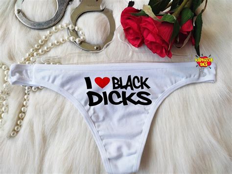 i love black dicks panties crotchess thong only bbc panties etsy