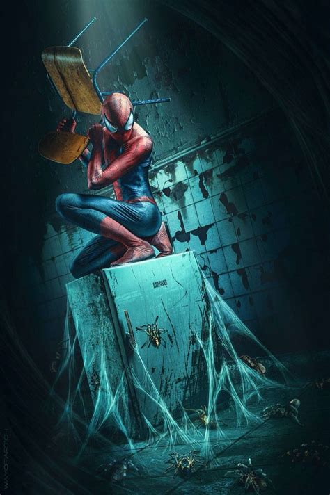 Spider Vs Spidey Amazing Spiderman Hombre Araña Comic Arte De Marvel