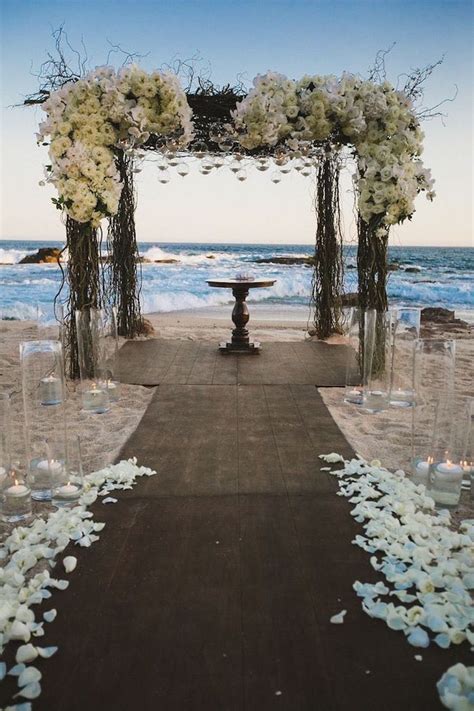 Elegant Wedding Ceremony Romantic Lighted Wedding Ceremony Backdrop