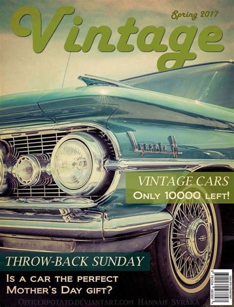 Example Vintage Car Magazine Cover By Officerpotato On Deviantart