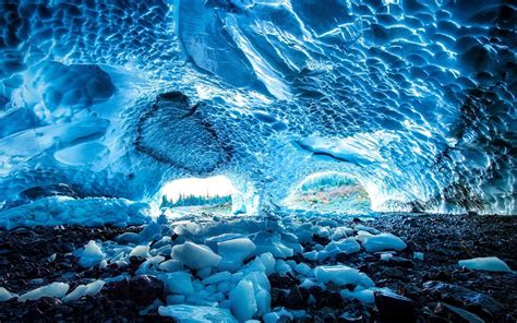 Ice Cave Bing Wallpaper Download Gambaran