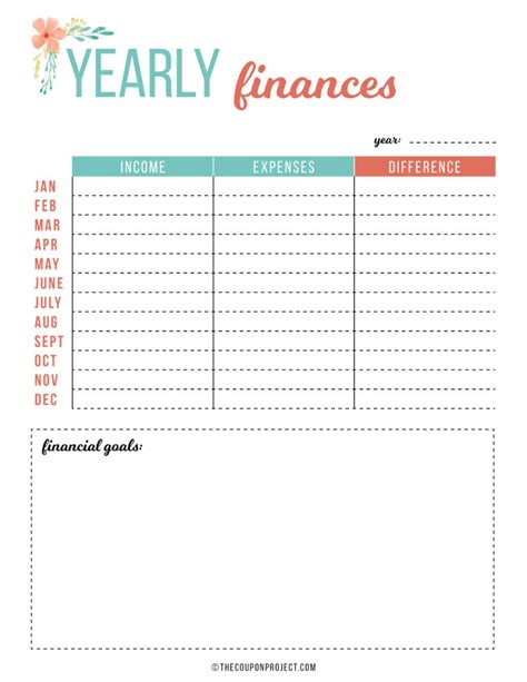 Free Budget And Financial Planning Printables