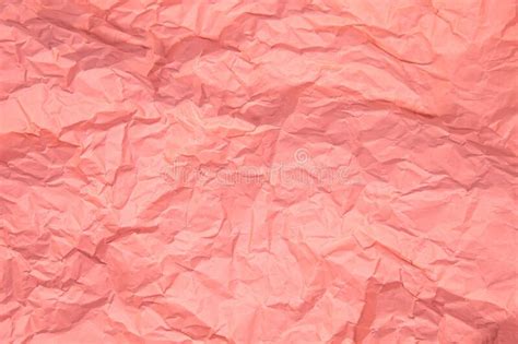 Close Up Of Pink Wrinkle Crumpled Old With Paper Page Texture Rough