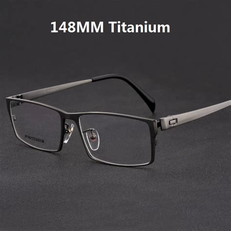 cubojue titanium glasses men oversized prescription man wide face optic spectacles 1 56 1 61 1