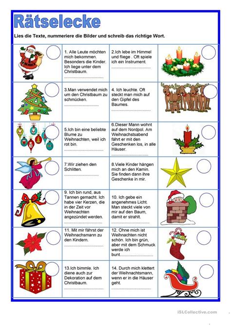 ✅ alle kinder witze ab 2021. Rätselecke - Weihnachten | Vorschule weihnachten, Deutsche ...