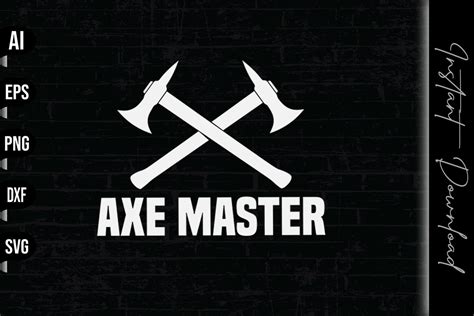axe master axe throwing graphic by vecstockdesign · creative fabrica