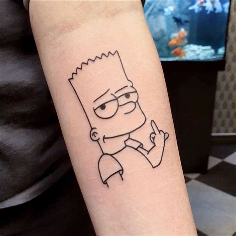 Top Bart Simpson Tattoo Designs Latest In Cdgdbentre