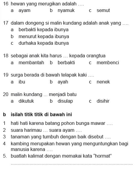 Materi Bahasa Indonesia Kelas 1 Sd Pdf - Guru Paud