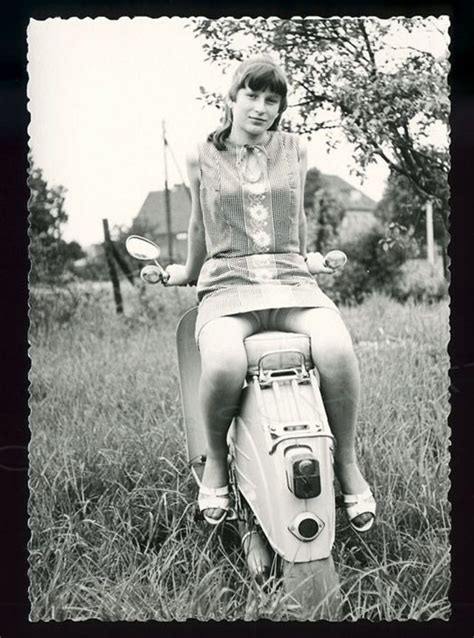 Cool Pics Of 1960s Schwalbe Scooter Girl ~ Vintage Everyday Vespa Girl