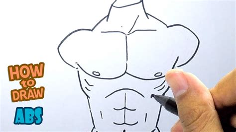 How To Draw Abs Step By Step Youtube
