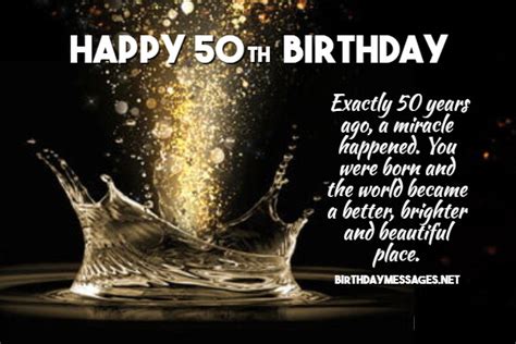 Happy 50th Birthday Wishes Quotes Messages Greetings Ai Contents
