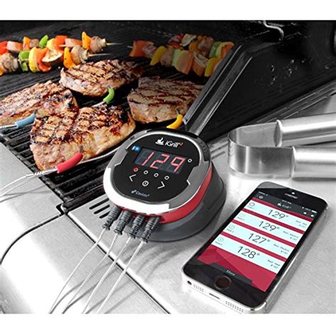 Igrill2 Idevices Wireless Bluetooth Bbq Meat Thermometer 4 Probes
