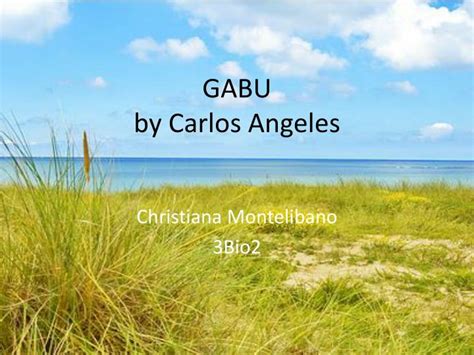 At gabu, and its pure consistency. PPT - GABU by Carlos Angeles PowerPoint Presentation, free ...