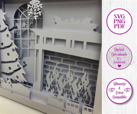 Printable Paper Fireplace