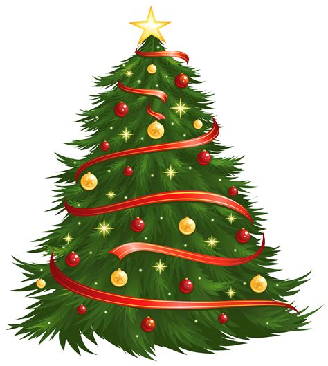 More free christmas tree clip arts & png images. Large Size Transparent Decorated Christmas Tree PNG ...