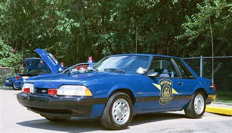 Mustang Emblem Johnson County State Of Michigan State Police Ford