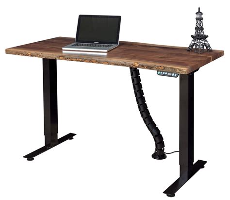 Not only will it take time for your body to adjust to standing for a majority of the day if you're used to sitting for pretty much all of it. Adjustable Amish Standing Desk with Optional Live Edge Top