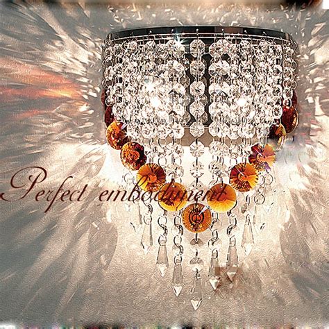 Modern Led Crystal Wall Lamp American Style European Living Room Lamps