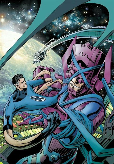 Mr Fantástico Vs Galactus Héroes Marvel Marvel Imagenes Piolas