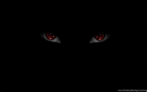 Terrible Red Eyes In The Dark Desktop Background
