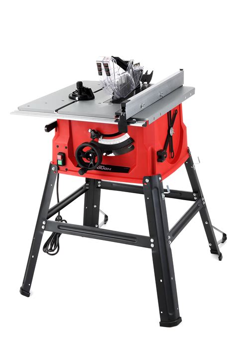 Hyper Touch 15 Amp Corded 10 Inch Table Saw Stand With Rip Fence And 10