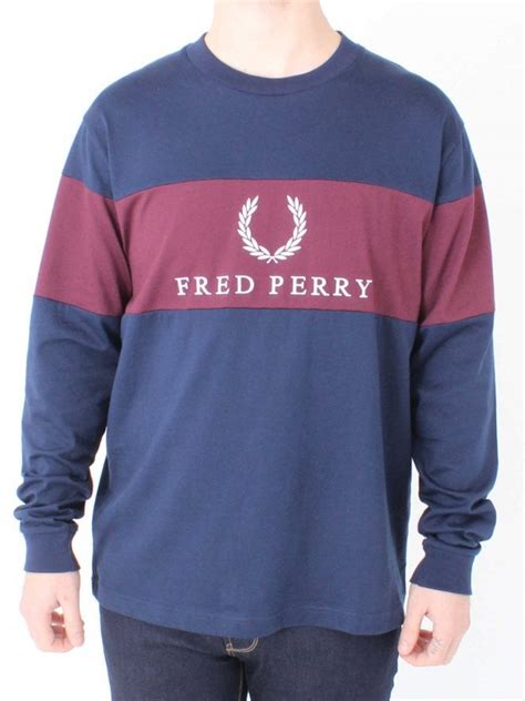 Fred perry malaysia subculture 2018 highlights featuring: Mens Fred Perry Sports Contrast Panel T.Shirt - Navy ...