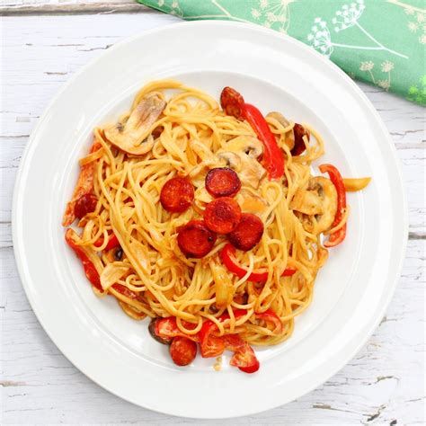 It contains a tomato sauce with tender chicken and rich chorizo along with the warm flavours of cumin and paprika. Creamy Chorizo Pasta Recipe | Searching for Spice