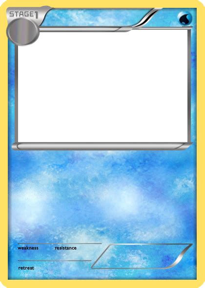 Bw Water Stage 1 Pokemon Card Blank By The Ketchi On Deviantart