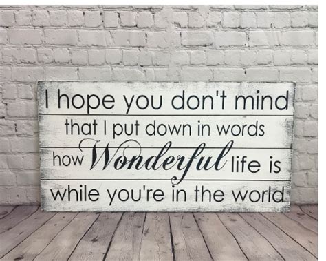 How Wonderful Life Is Wood Wall Sign Rusticly Inspired Signs