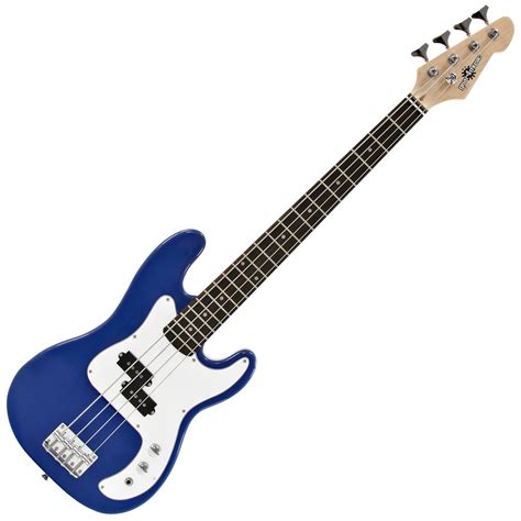 3 4 La Bass Guitar By Gear4music Blue Nearly New At Gear4music