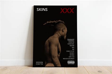Xxxtentacion Skins Album Cover Poster Canvas Wall Art Print
