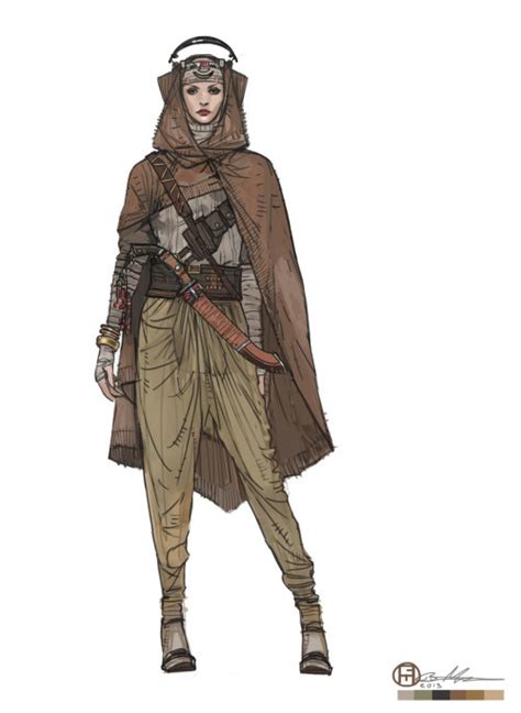 The Concept Art Library — Star Wars The Force Awakens Rey A Young