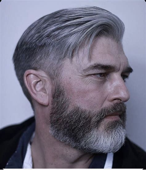 Pin By Bershka On Attractive Men In All Their Forms Grey Hair Men