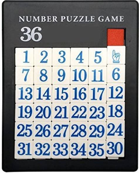 Garasani Number Slide Puzzle Brain Teaser Iq Game 35 Number Number