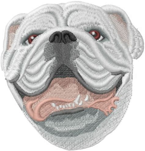 Bulldog Embroidery Design In 2021 Animal Design