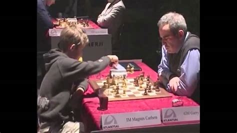 Magnus Carlsen (niño) vs Gary Kasparov - YouTube