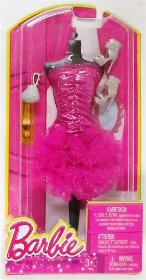 Barbie Pink Ruffled Dress Blt12 Fashionistas Gown Life Fashion New