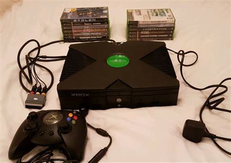 Microsoft Xbox Original Retro Console 14 Games In Ystrad Mynach