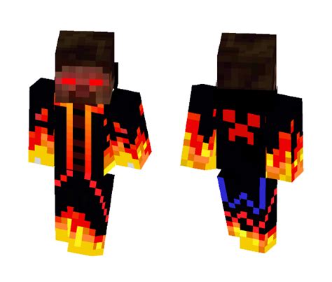 Minecraft Fire Herobrine Skin