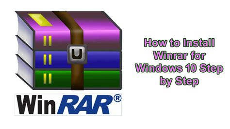 How To Install Winrar For Windows 10 Step By Step Youtube