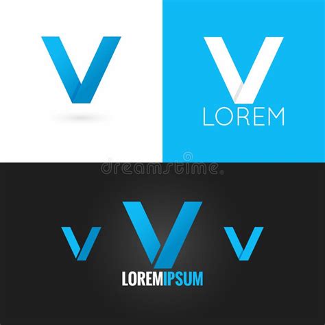 Letter V Design Vector V Logo Icon Stock Illustrations 18231 Letter